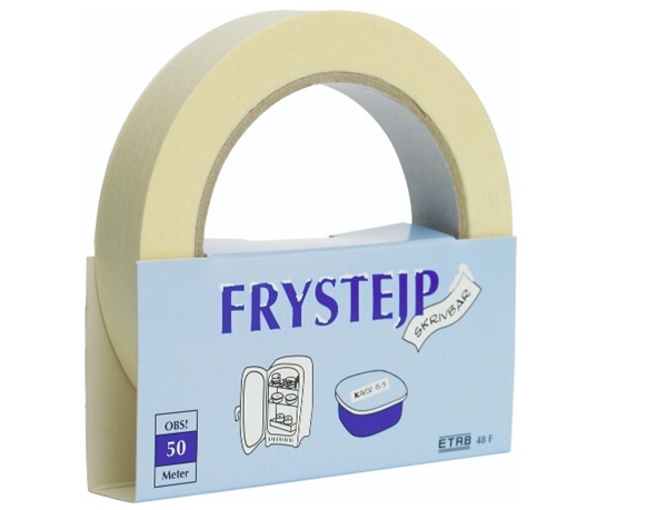 Frystejp papper, 19mmx50m skrivbar
