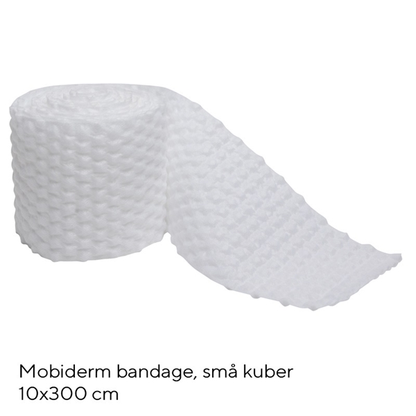 Ödembandage Mobiderm, 10x300cm 5x5mm kuber rulle - Mobiderm