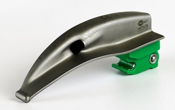 Laryngoskopblad Metal Max 90 Green System, Mac 1 spädbarn eng - ProAct