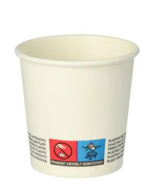 Pappersbägare To Go, 10cl vit PE-belagd - Starpak - 1