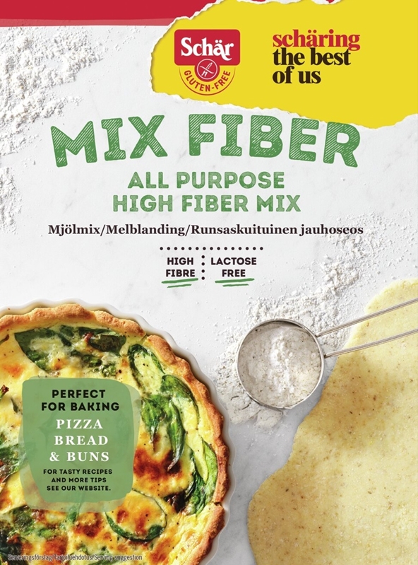 Mjölmix med fiber glutenfri, 500g Schär - Schär