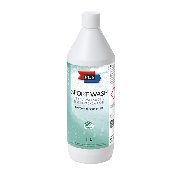 Tvättmedel flytande Sport Wash, 1L parfymerad Svanen - PLS