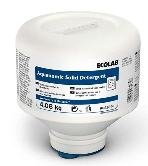 Tvättmedel pulver kulörtvätt, 4,08kg Aquanomic - Ecolab