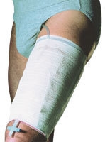 Urinpåshållare benfixering Leggyfix, XL 50-60cm brun dubbelviks - Leggyfix