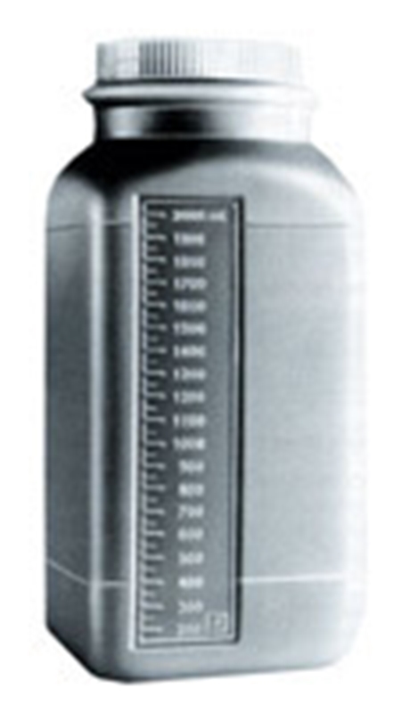 Urinuppsamlingsflaska Sarstedt, 2,0L 24h PE graderad  brun