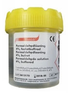 Formaldehydlösning buffrad 4%, 40ml i 70ml PP-burk