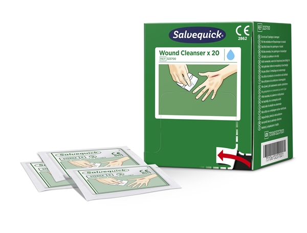 Sårtvätt Salvequick refill, 20-pack t Cederroth station - Salvekvick