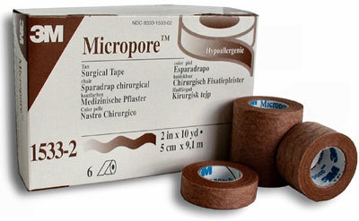 Häfta papper Micropore, 1,2cmx9,1m beige - Micropore