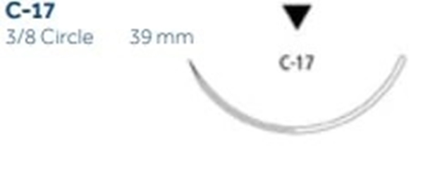 Sutur E Novafil 0 monofil, 75cm C17 blå