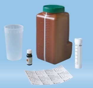 Provtagningsset UriSet 24, 3L Inkl bägare 30ml  rör o HCl