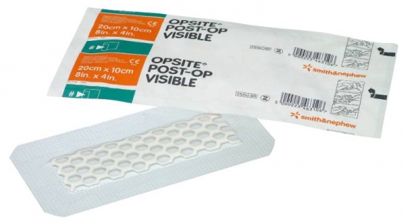 Sårfilm med skum Opsite Post-Op Visible, 10x15cm - Opsite