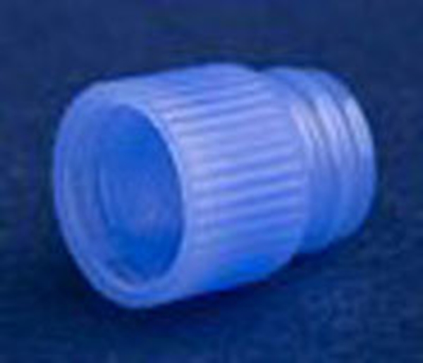 Propp till reagens/centrifugrör, Ø13 mm LDPE blå