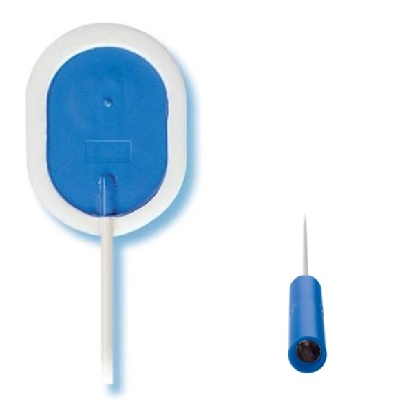 EKG elektrod Ambu BlueSensor våt gel, 22x30mm m kabel banan barn