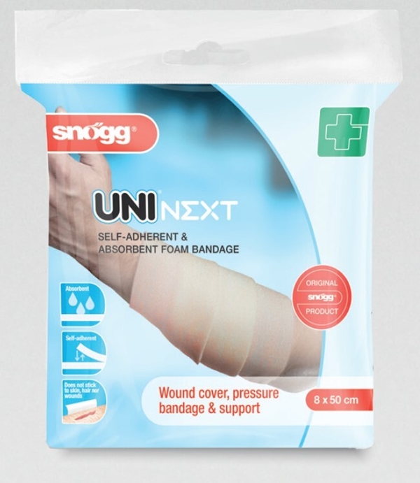 Skumförband Snögg Uni Next, 8x50cm allförband - Uni Next