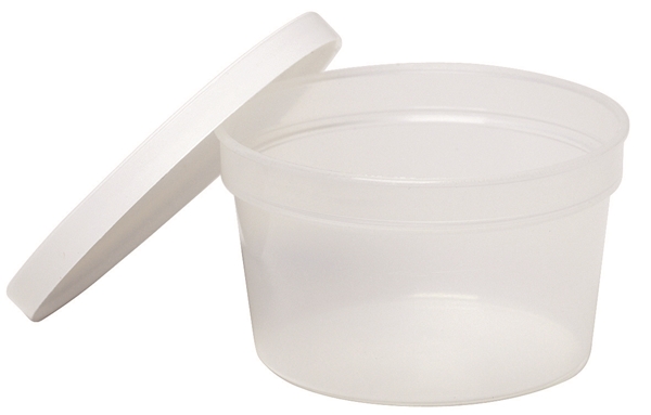 Burk i plast med snäpplock ej CE, 100ml D65xH40mm PP PELD