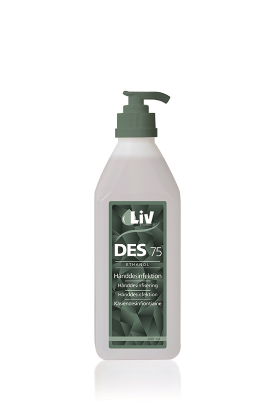 Handdesinfektion Liv 75%, 600ml m pump - LiV