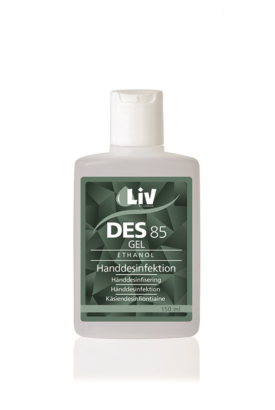 Handdesinfektion Liv 85%, gel, 150ml m snäpplock - LiV