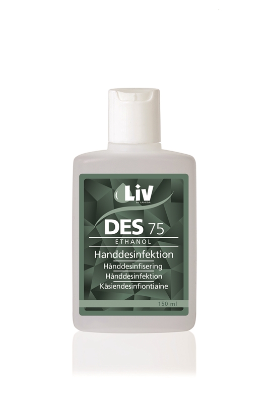 Handdesinfektion Liv 75%, 150ml m snäpplock - LiV