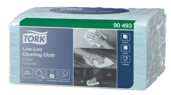 Torkduk Precision Cleaning W8, Tork Premium 27x38cm turkos - Precision - 1