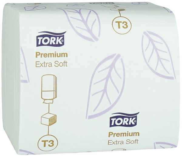 Toalettpapper 2-L ark T3, Tork Premium vikt 19x11cm - 1