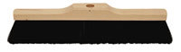 Sopbortse trärygg, 50cm svart borstblandning