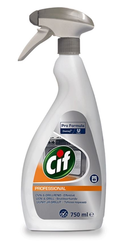 Ugnsrengöring Cif Professional, 0,75L pH=12,5 sprayflaska