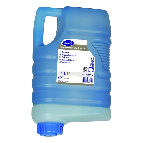 Torkmedel diskmaskin flytande, Suma Unison Clar Free A2 4L