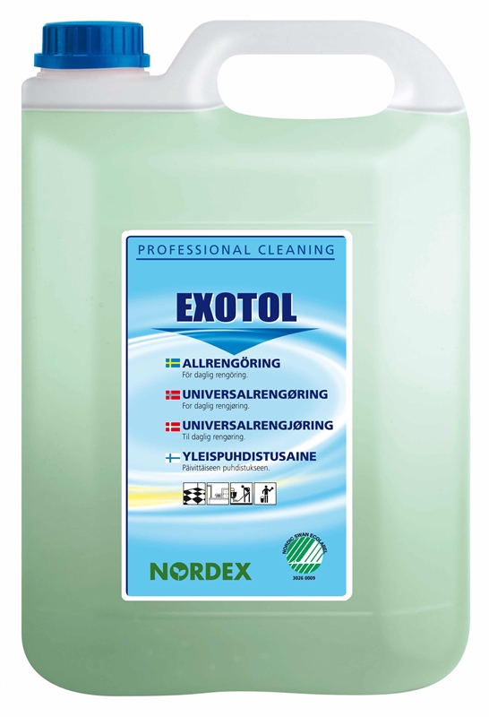 Allrengöringsmedel Exotol, 5L parf pH=7,5 Svanen