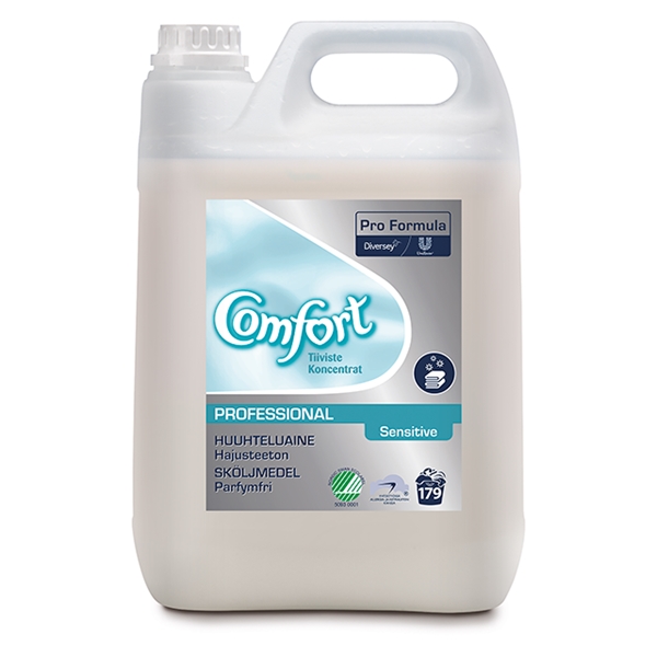Sköljmedel antistat, 5L Comfort Sensitive prof