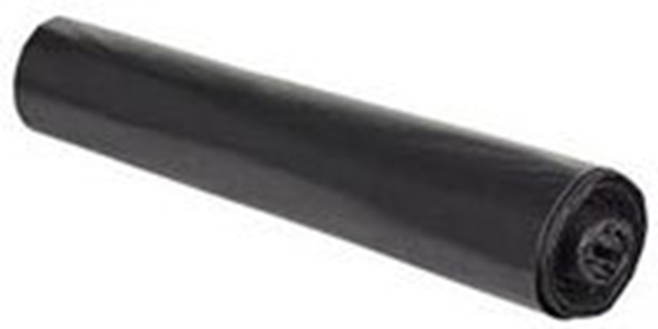 Sopsäck LD plast, 45L 730x800mm 45my svart rle10