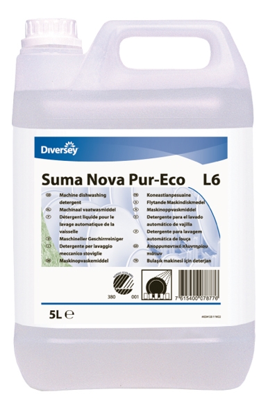 Diskmedel maskin flytande, 5l Suma Nova Pur-Eco L6 Ecolabel - Suma