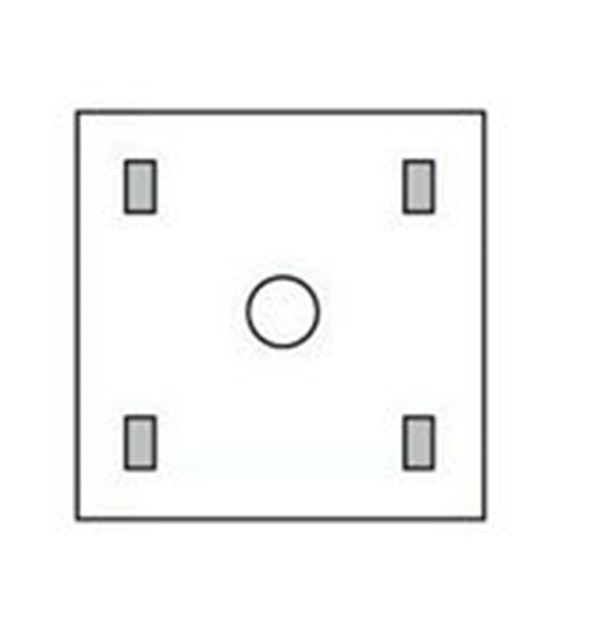 Sårkantsduk Steri-Drape, 90x90cm ringdiameter 9,5 cm