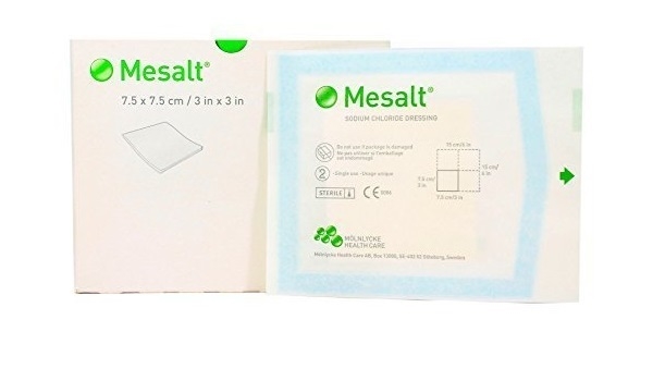 Kompress nonwoven koksalt Mesalt, 7,5x7,5cm - Mesalt