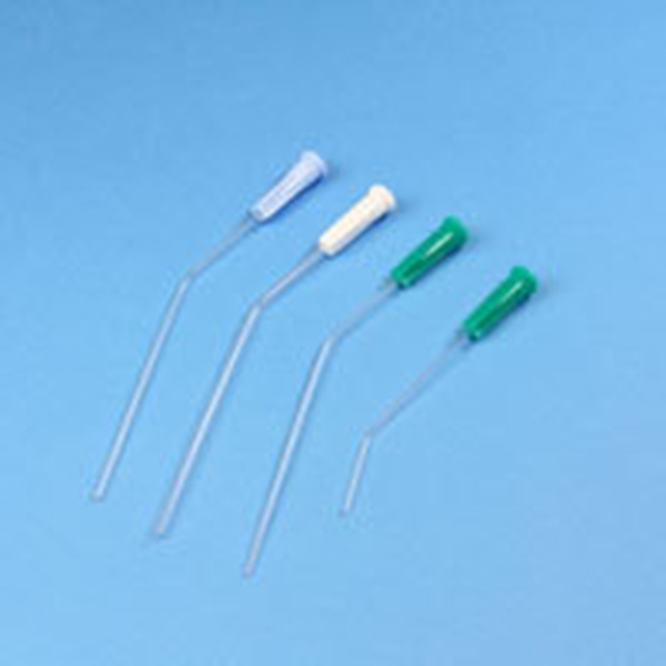 Öronsugkanyl plast enkelböjd, 2,0x100mm grön