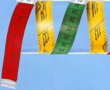 Måttband glasfiber/plast, 150cm PVC