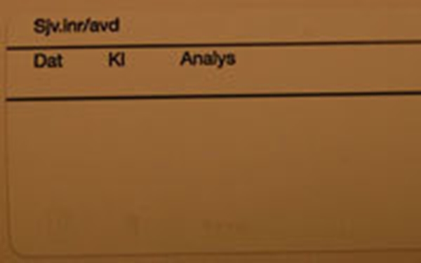 Etikett självhäftande provtagning, RVN 600st/rle