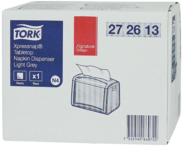 Dispenser servett Tork N4, toppmatad ljusgrå - 4