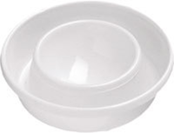 Äggkopp med skal/salt-ränna, 72x20 mm, polystyren