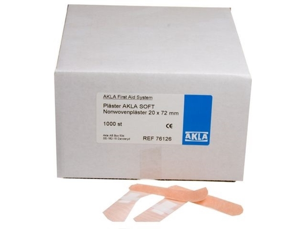 Plåster nonwoven Akla Soft, 2x7cm beige - AklaSoft