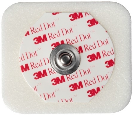 EKG elektrod 3M RedDot, 35x40mm knapp långtids univers