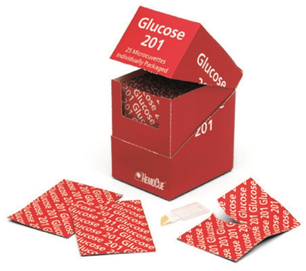 Kuvett Glukos HemoCue 201, 25stx4  enstycksförp KYLVARA - HemoCue