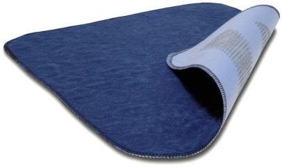 Sittskydd flergångs Absorba, 60x45cm blå velour+antihalk - Absorba