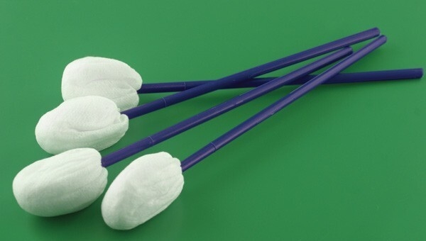 Vaginaltork på pinne nonwoven Bastos Viegas, Ø45mm pinne 17cm