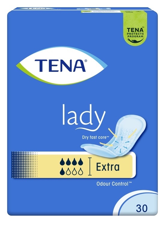 Inkontinensskydd för fixering i byxa, TENA Lady Extra  - Tena - 2