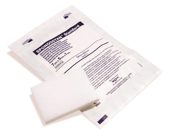 Resorberbar kompress Spongostan, 1x5x7cm standard - Spongostan