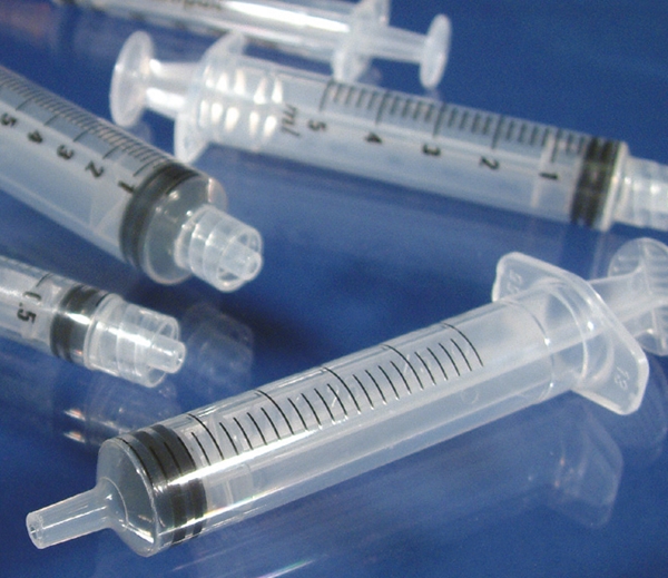 Spruta luerlock 3kompPlastipak, 3ml grad 0,1ml centrerad