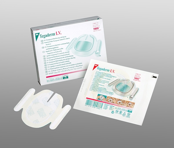 Venkateterförband Tegaderm, 8,5x11,5cm slits förstärkt - Tegaderm