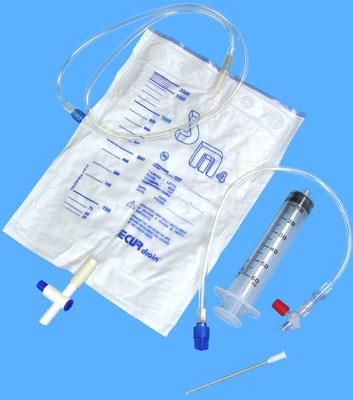 Pleuratappn set DEHP fri, 2 kanyler spruta tömbar 2lpåse