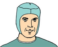 Op mössa hjälm All Barrier, one size grön knytband