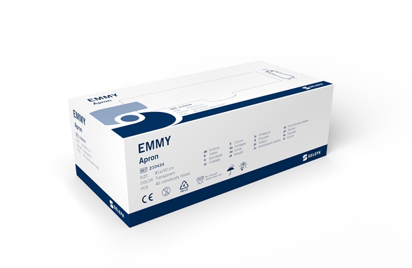 Förkläde plast engångs Selefa, 81x150cm Emmy transp dispkrt - SELEFA® - 1